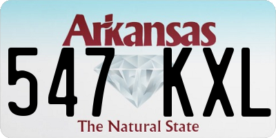 AR license plate 547KXL