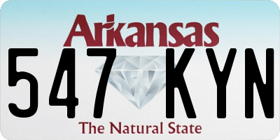 AR license plate 547KYN