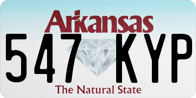 AR license plate 547KYP