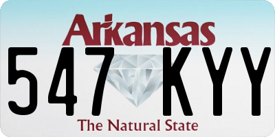 AR license plate 547KYY