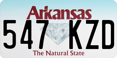 AR license plate 547KZD