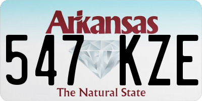 AR license plate 547KZE