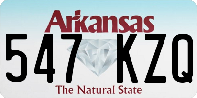 AR license plate 547KZQ