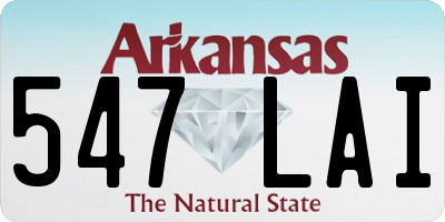 AR license plate 547LAI
