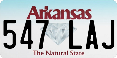 AR license plate 547LAJ