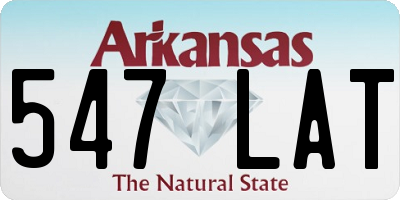 AR license plate 547LAT