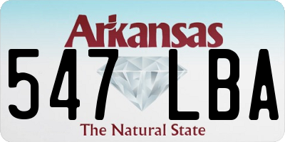 AR license plate 547LBA