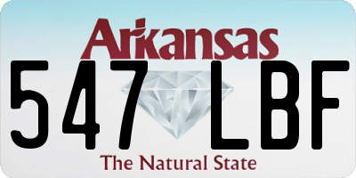 AR license plate 547LBF