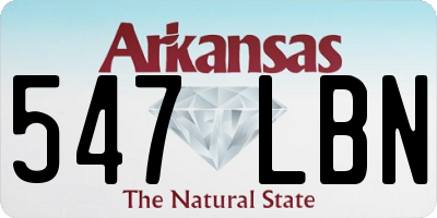 AR license plate 547LBN
