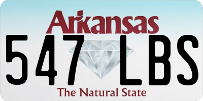 AR license plate 547LBS