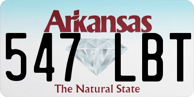AR license plate 547LBT