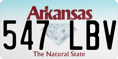 AR license plate 547LBV