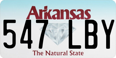 AR license plate 547LBY