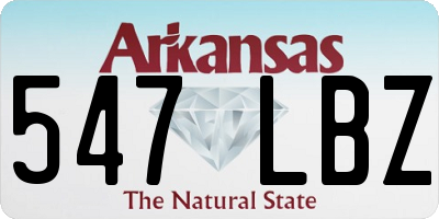 AR license plate 547LBZ