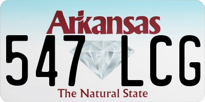 AR license plate 547LCG