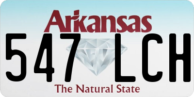 AR license plate 547LCH