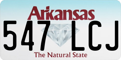 AR license plate 547LCJ