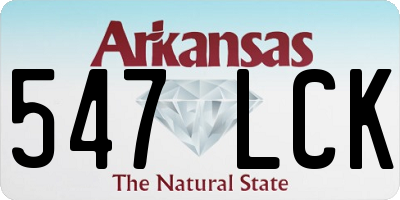 AR license plate 547LCK
