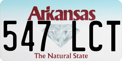 AR license plate 547LCT