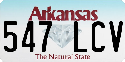 AR license plate 547LCV
