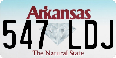 AR license plate 547LDJ