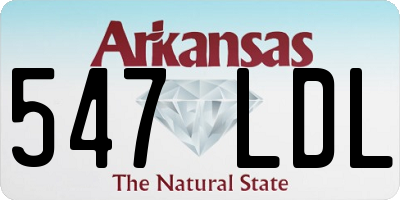 AR license plate 547LDL