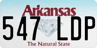 AR license plate 547LDP