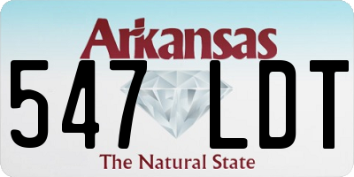 AR license plate 547LDT
