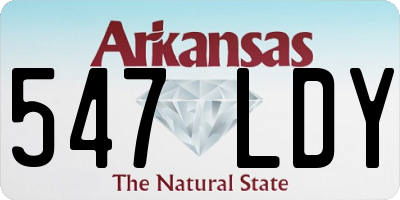 AR license plate 547LDY