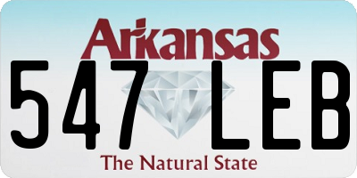 AR license plate 547LEB