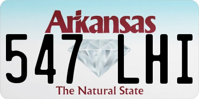 AR license plate 547LHI