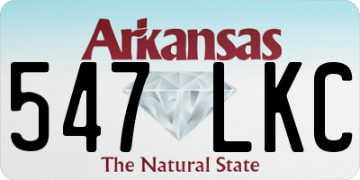 AR license plate 547LKC