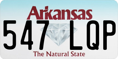 AR license plate 547LQP