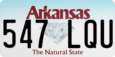 AR license plate 547LQU