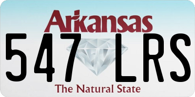 AR license plate 547LRS