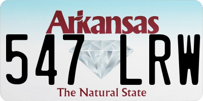 AR license plate 547LRW