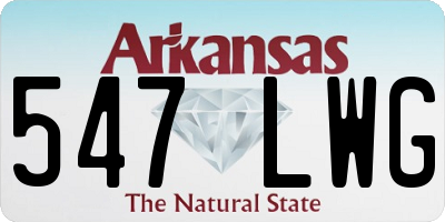 AR license plate 547LWG
