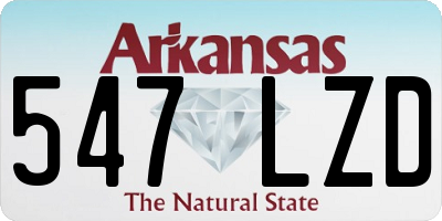 AR license plate 547LZD