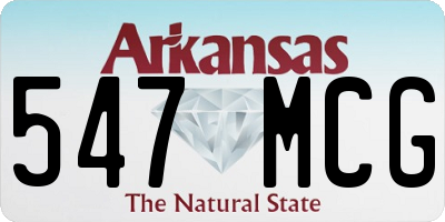 AR license plate 547MCG