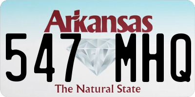 AR license plate 547MHQ
