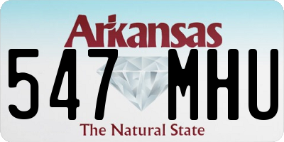 AR license plate 547MHU