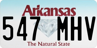 AR license plate 547MHV