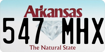 AR license plate 547MHX