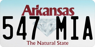 AR license plate 547MIA