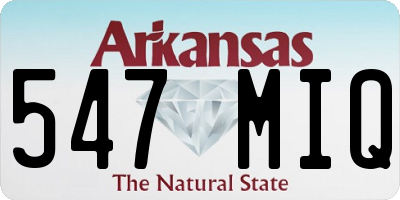 AR license plate 547MIQ