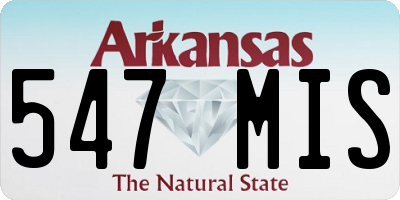 AR license plate 547MIS