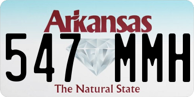 AR license plate 547MMH