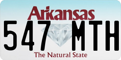 AR license plate 547MTH