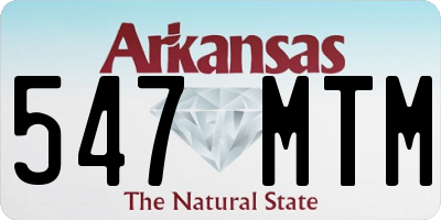 AR license plate 547MTM