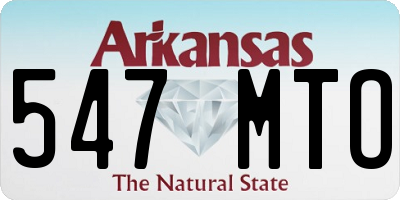 AR license plate 547MTO